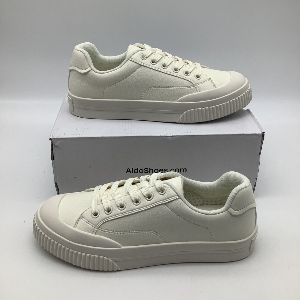 ALDO Greenacre 8 White Sneakers Womens Size 8 Casual Lace Up Low Top‎ New